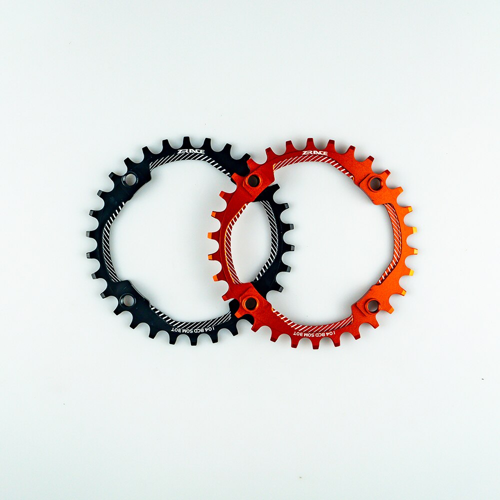 ZRACE Chainrings Chainwheels BCD104, 30T, Narrow Width tooth AL7075 CNC for MTB