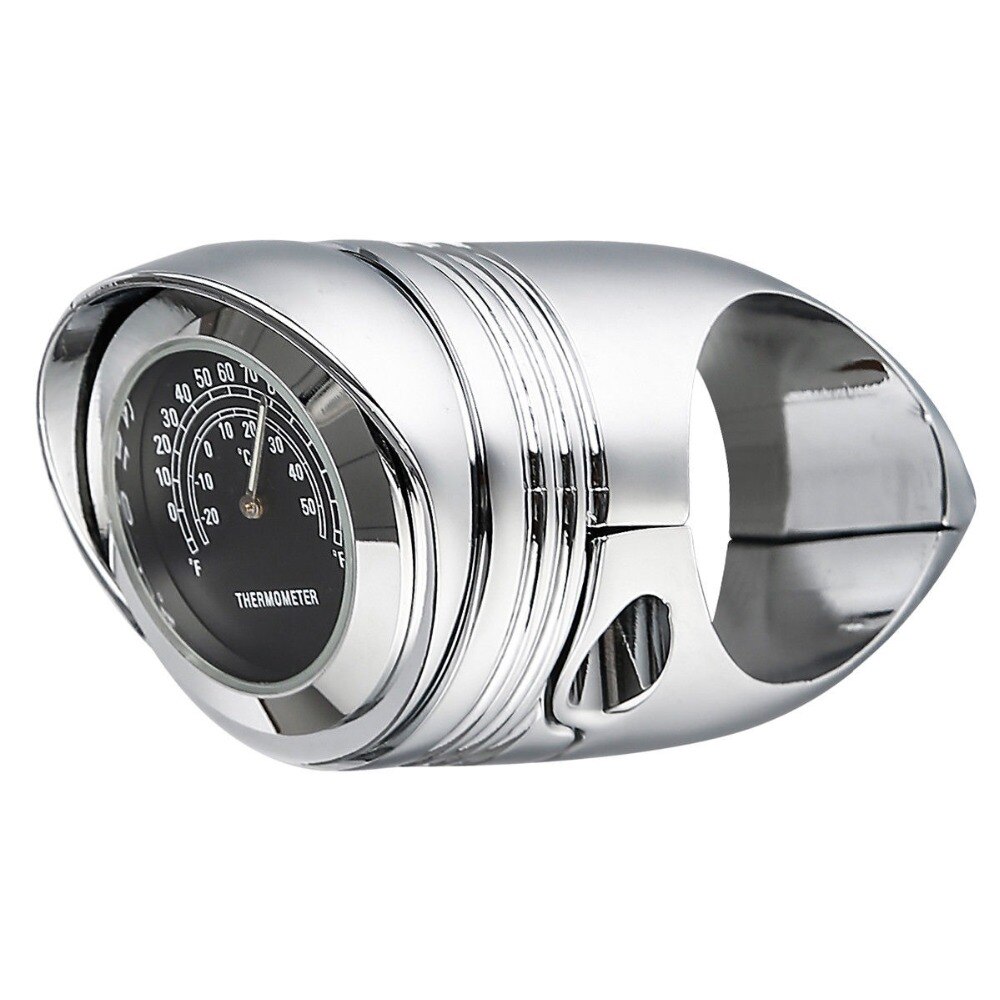 Thermomètre universel chromé pour guidon de moto, 1 1/4 "1.25", jauge de température