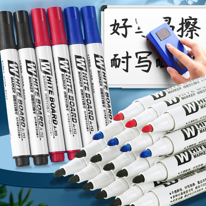 3/10 Pcs Set Erasable Magnetic Whiteboard Marker Pen Blackboard Marker Chalk Glass Ceramics Office School Art Marker Stationery