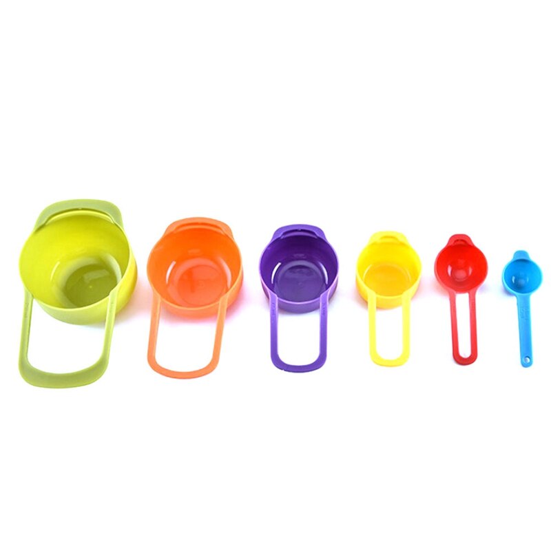 6PCS Accurate Measuring Spoon Scale Measuring Spoon Tablespoon Teaspoon Gram Scoop Household