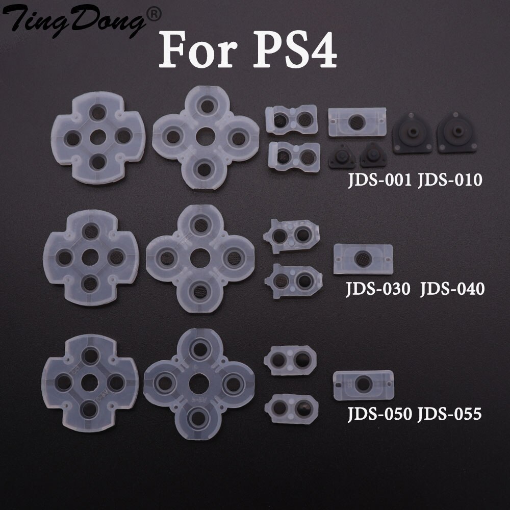 til sony playstation 4 ps4 kontroller jds 001 010 030 jdm 050 055 ledende silikongummiputer til dualshock 4 l2 r2 knapper
