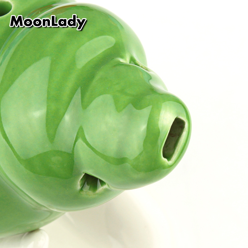 Ocarina 6 Hole Small Conch Ocarina Alto C Tone Beginner Ocarina Tourist Souvenir Teaching Toys Ceramic Pendant