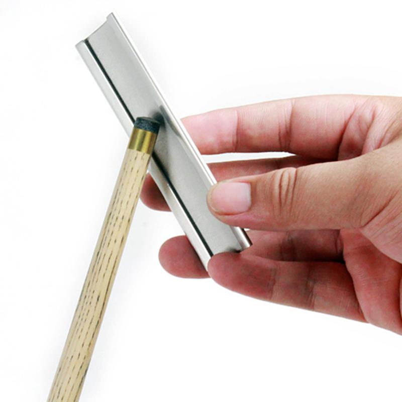 Splitter Edelstahl Metall Billard Pool Queue Tip Shaper Burnisher Datei Reparatur Werkzeug Große Zubehör für Billard Pool Queue Pflege
