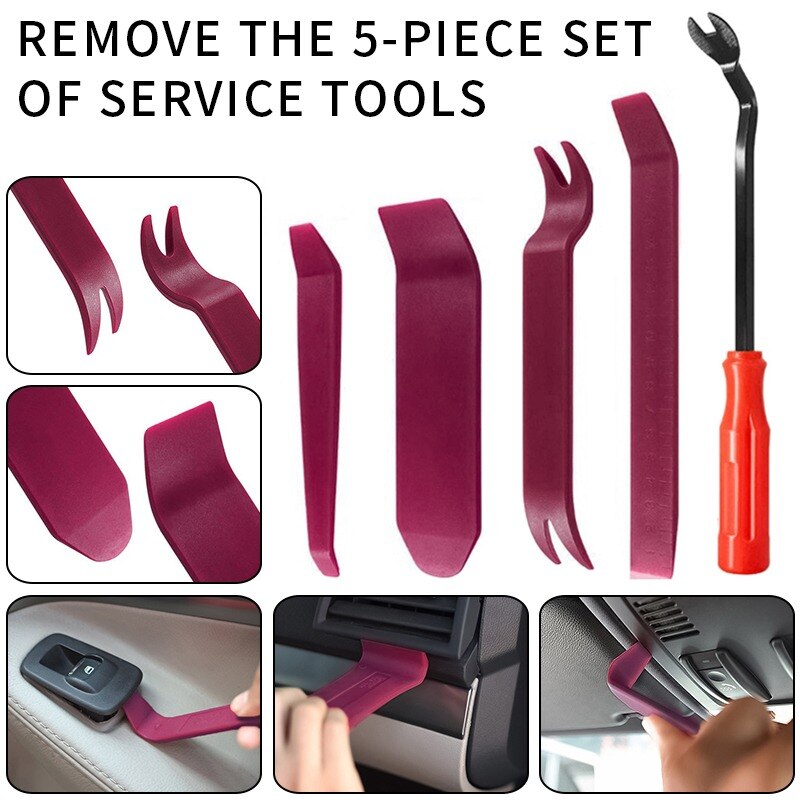 Auto Door Clip Panel Trim Removal Tool Kits Navigation Blades Disassembly Plastic Car Interior Seesaw Conversion Repairing Tool