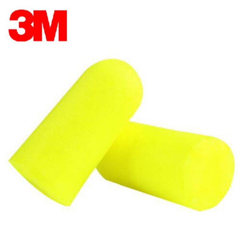 20pairs Authentic 3M 312-1250 Foam Soft corded Ear Plugs Noise Reduction Norope Earplugs Swimming Protective earmuffs