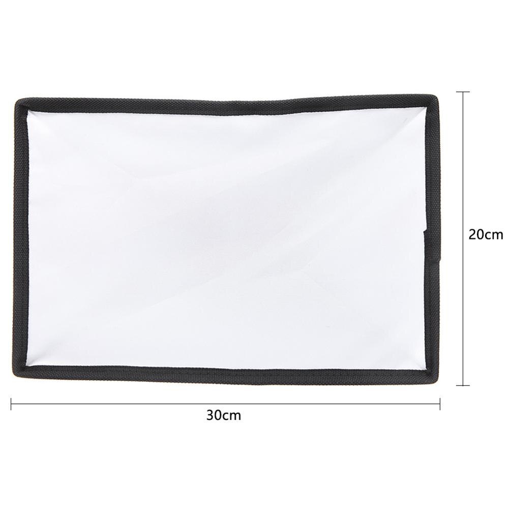 Caja de luz suave Universal para Flash, difusor de luz suave para fotografía, accesorios para cámara, 20x30cm