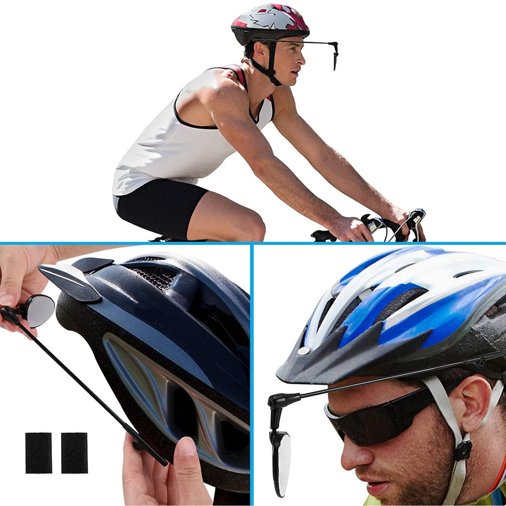 Fahrrad Helm Spiegel Leichte 360 Grad Fahrrad Helm Montiert Rückspiegel Fahrrad Radfahren Helm Spiegel 2 Pack