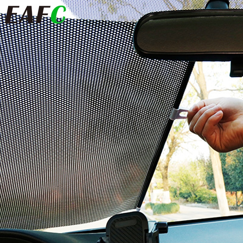 Pára-brisa do carro sol sombra dobrável uv protetor automático viseira frente & traseiro janela escudo do carro cortina pára-sol proteção cobre