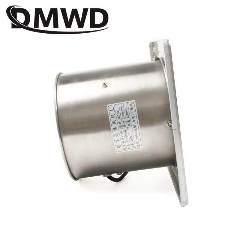 DMWD 6 Inch Raam Muur Ventilatie Uitlaat Blower Koeling Duct Ventilator Wc Badkamer Keuken Venster Extractor 6 ''Ventilator