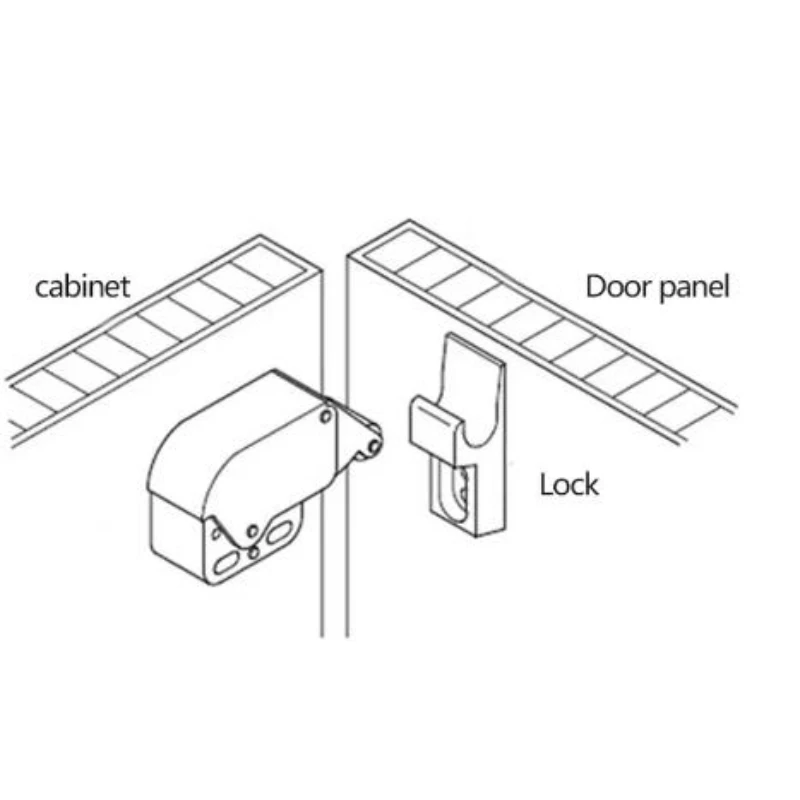 Push Catch Cabines Lock Automatische Spring Catch Systeem Camper Kast Deuren Multi-Functionele Meubelen Veiligheidssloten