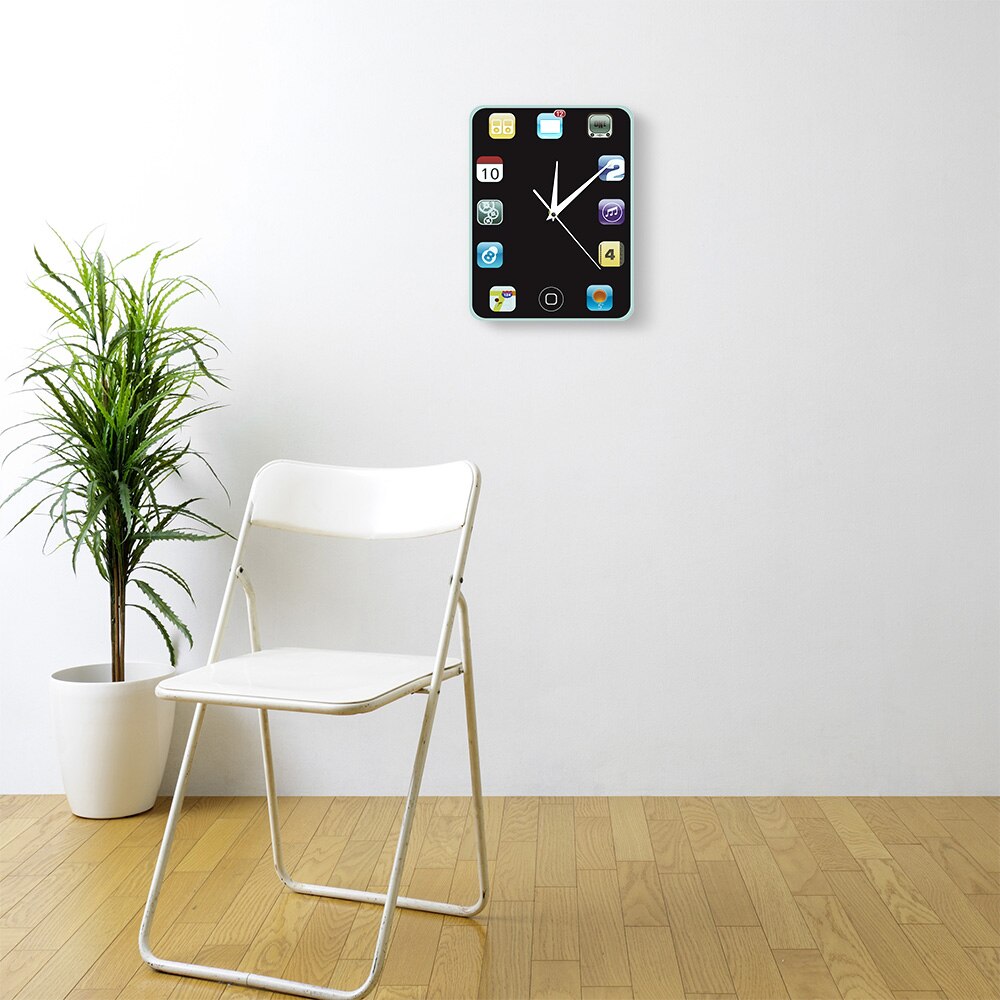 1Piece Computer Pad Wall Clock Modern Wall Watch Tablet Screen Wall Clock Study Room Wall Decor Technology Fans