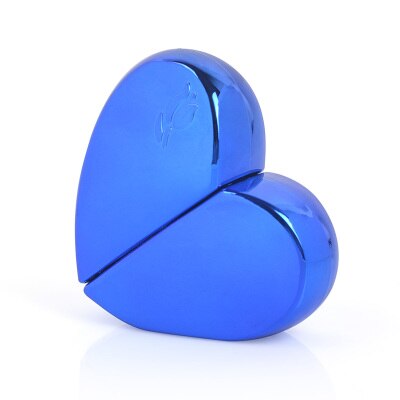 25ml hartvormige parfumflesjes, verstuiver, lege opbergfles voor tas of reis, hervulbare geur, badkameropberger: Diepblauw