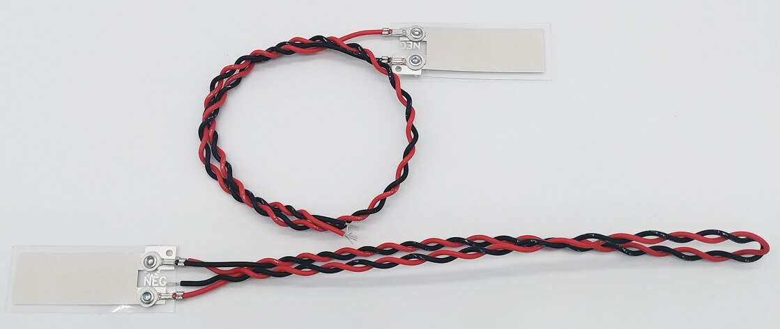 PVDF Sensor LDT1 028K Piezoelectric Film with Red and Black Leads