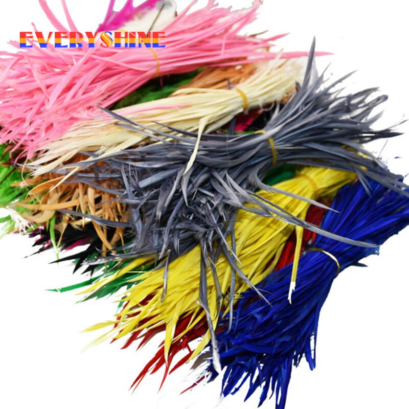 100 pièces teinture colorée coiffure indienne cheveux étendre plumes d'oie bricolage fête mariage broche accessoires tête ornements