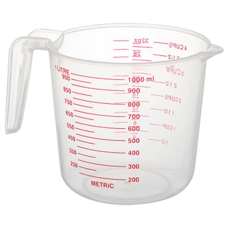 Tasses de mesure du liquide de 1000ml | Outils de cuisine de cuisson, tasse de mesure du Volume de mesure du plastique, tasse d'échelle