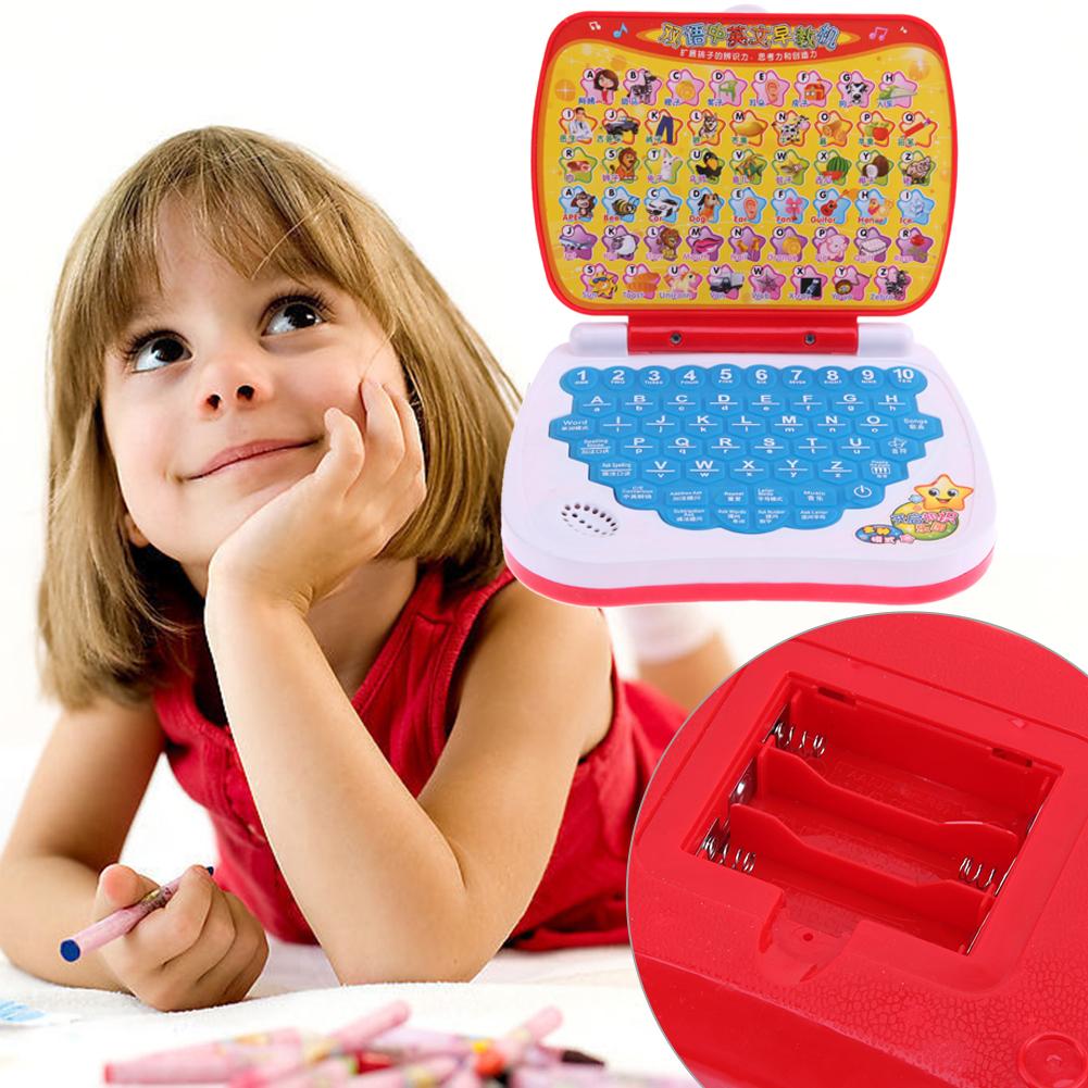 Kids Laptop Speelgoed Machine Multifunctionele Alfabet Muziek Speelgoed Early Educatief Fonetische Taal Geluid Laptop Speelgoed