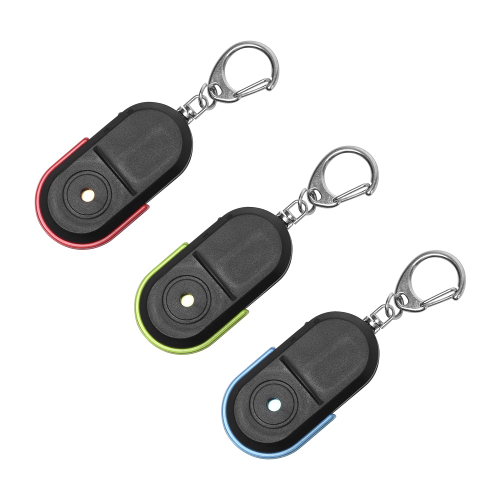 Wireless 10m Anti-Lost Alarm Key Finder Locator Keychain Whistle Sound With LED Light Mini Anti Lost Key Finder