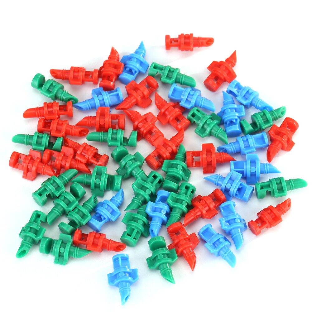 Juego de boquillas de atomización para riego de jardín, rociador hidropónico, boquillas de atomización de refracción por nebulización para tuberías, 150/50 Uds.