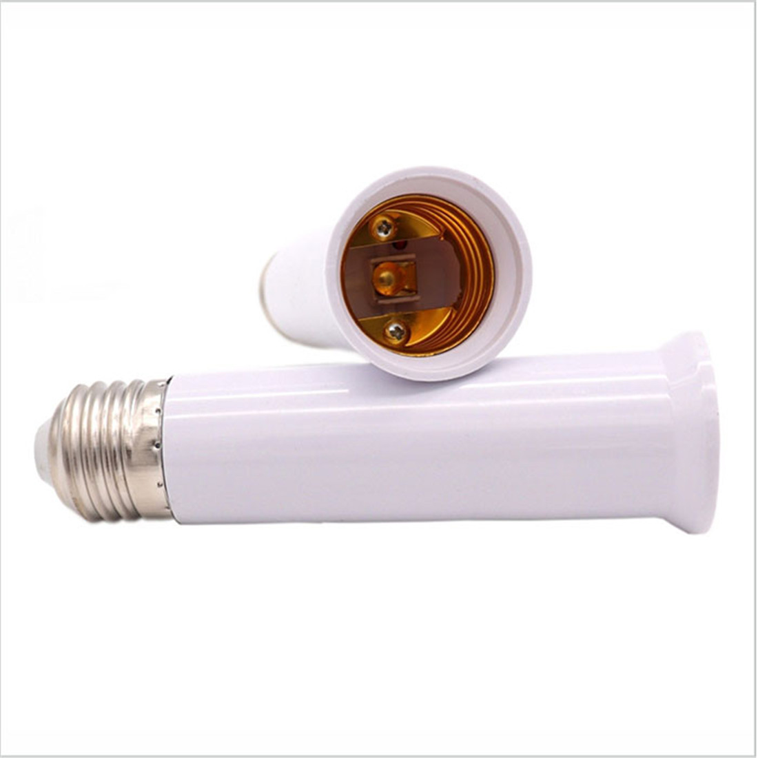 E27 E26 Sockel Verlängerung E27 auf E27 Standard Mittel Base Lampenverlängerung Sockel Schraube Lampenfassung Adapter