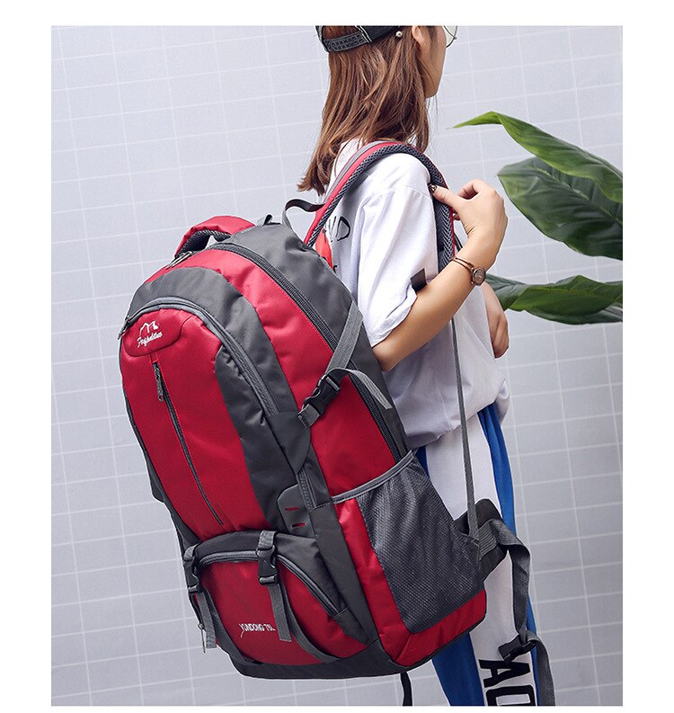 Chuwanglin 75l mænd rygsæk klatre rygsæk skoletaske til teenager rejse rygsække stor kapacitet kvinder udendørs taske  f52002