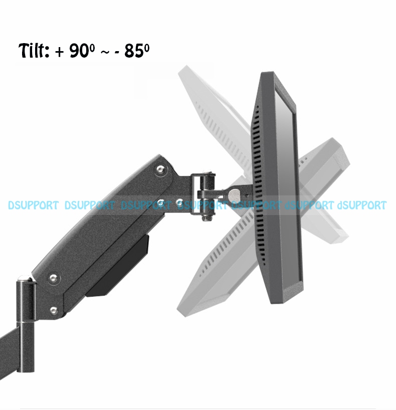 Heavy Duty Gas Spring Full Motion 13&quot;-27&quot; LCD LED Monitor Holder Arm Desktop Monitor Mount Bracket Max.Loading 10kgs