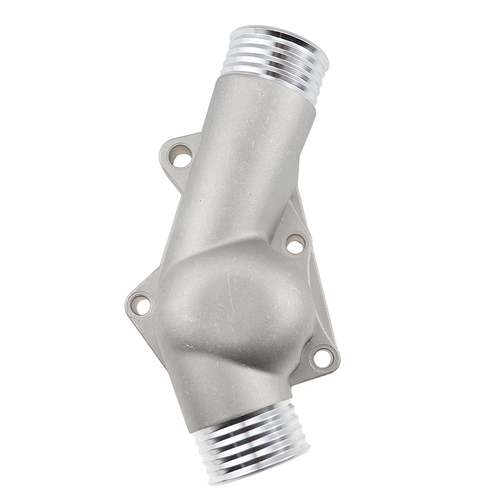 Obudowa termostatu pokrowiec na bmw 525i 325i M3 Z3 E34 E36 z uszczelką fabrycznie nowy aluminium 11531722531 11531740437 polerowane