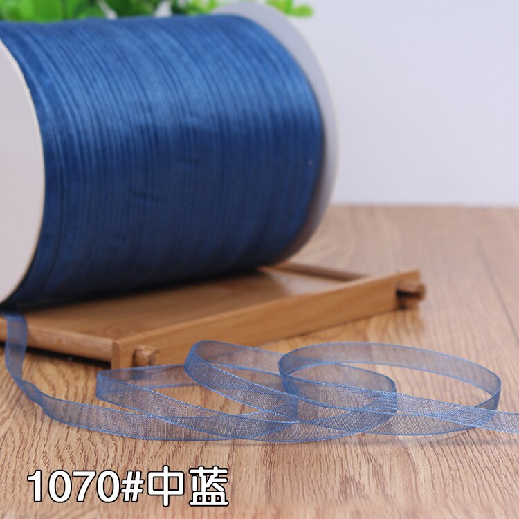 6mm Organza Ribbon (10 Meters/lot) Decorative Packing Wedding Crafts Christmas Wrap Handmade DIY Material Supplies: Light Pink