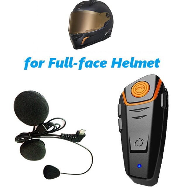 Originele BT-S2 Pro Handsfree Motorhelm Intercom Motorbike Draadloze Bluetooth Headset Waterdichte Interphone Met Fm Radio: for Close Helmet