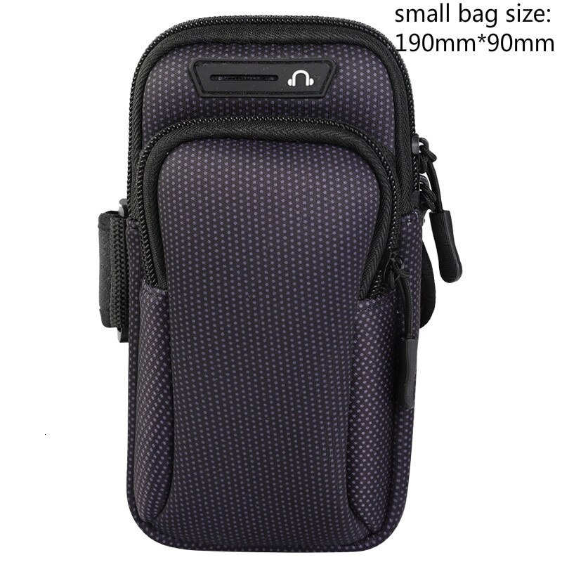 Wrist Arm Band Bag Universal for Mobile iPhone 13 with 6.5&quot; 7.2 inch Breathable Mesh Waterproof Sports Armband Phone Case: back6.5inch