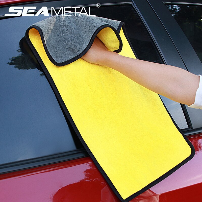 Auto Wassen Schone Handdoek Double Side Reiniging Handdoek Zachte Doek Detaillering Microfiber Pluche Wassen Drogen Handdoek voor Auto Accessoires
