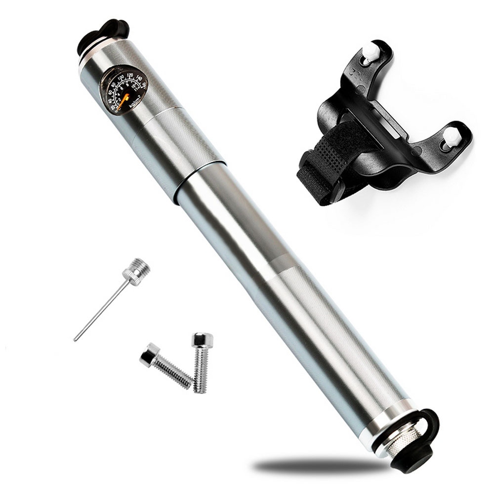 WEST BIKING Bicycle Pump Hand Air Pump Hose Pressure Gauge Cycling Tire Inflator Schrader Presta Valve Fork Portable Mini Pump