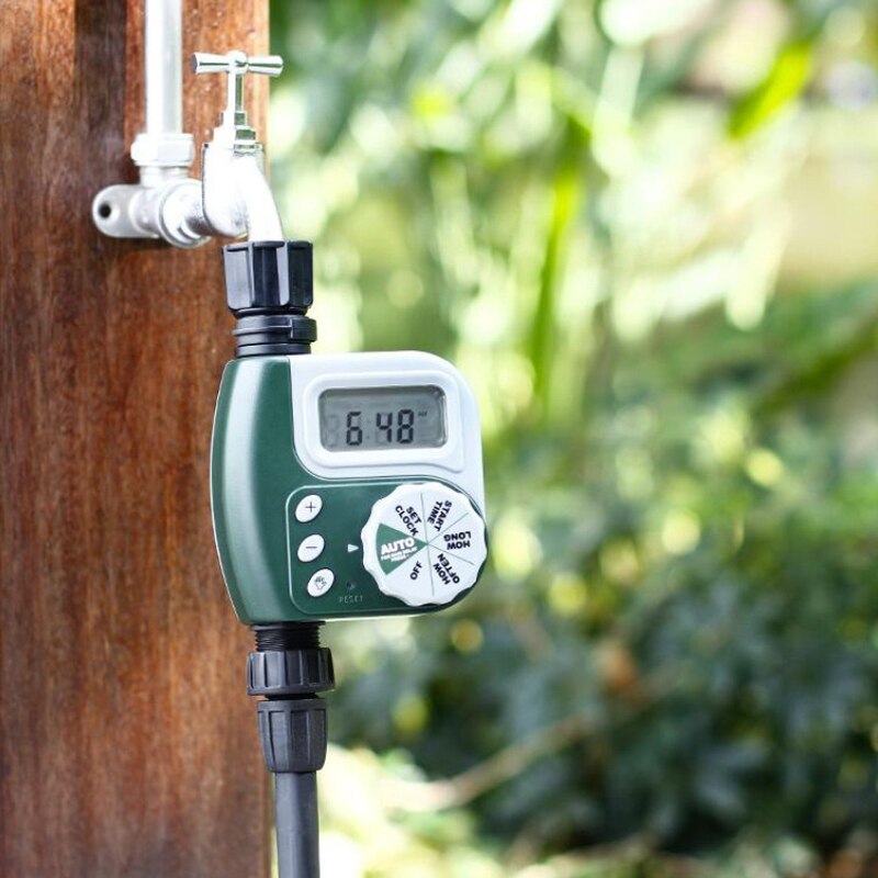 Automatic Watering Timer Tap LCD Ball Valve Electronic Irrigation Controller