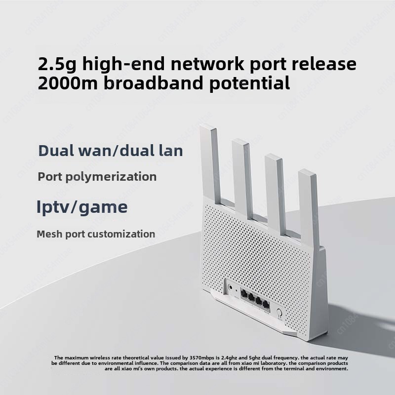 Xiaomi Router BE3600 WiFi7 Duan Bands 2.4/5GHz 160Mhz 3570Mbps Mesh Networking Gaming Acceleration 2.5G Ethernet Port