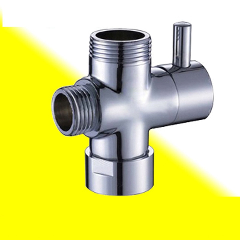 Válvula desviadora Riser rígida BSP de 3 vías para cabezal de ducha de mano o grifo de baño, interruptor de salida, 3/4 &quot;y 1/2&quot;