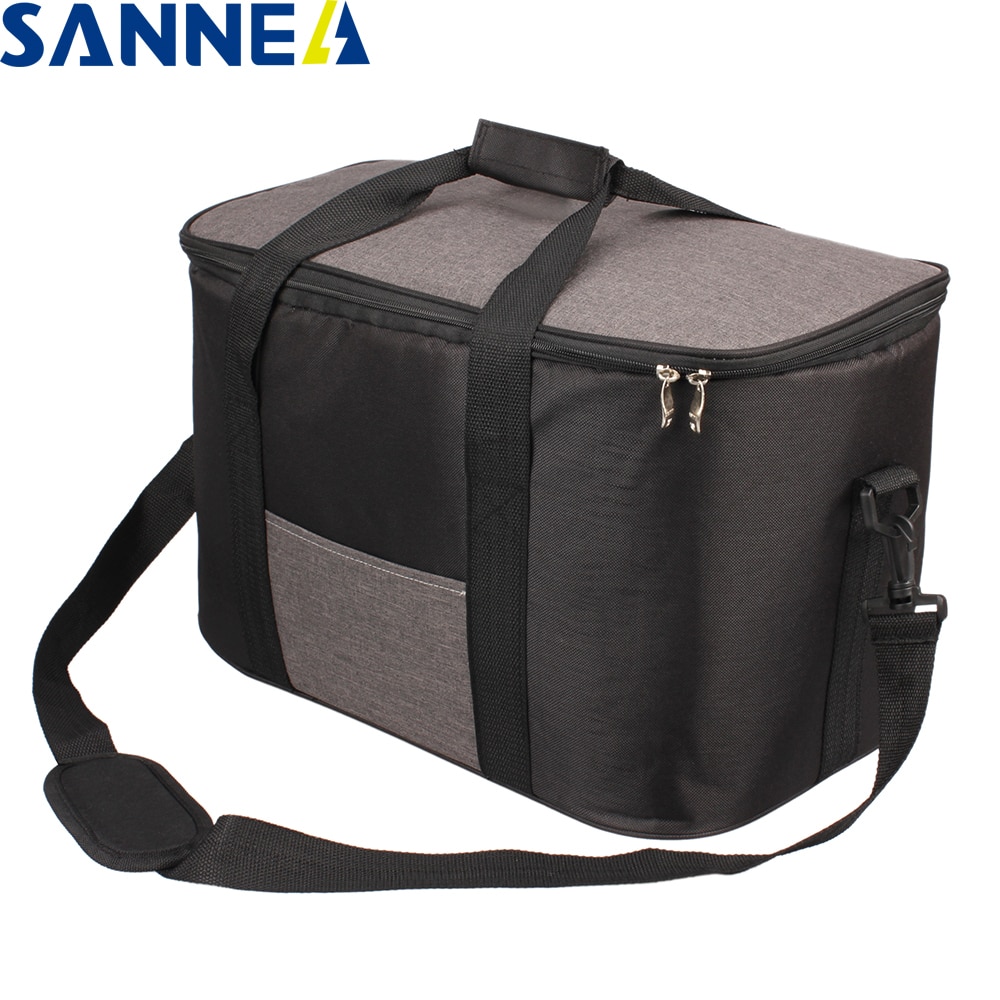 SANNE 34L Large Capacity Waterproof Lunch Bag for Food Famous Brand Thermal Cooler Insulated Portable Tote Picnic Lunch Bag