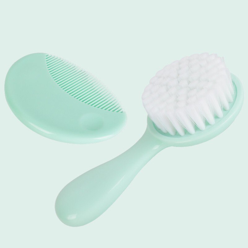 Baby Massage Hoofdhuid Kam Grooming Douche Kit Veiligheid Zachte Baby Haar Borstel 2 Stks/set