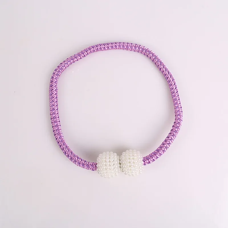 Parel Magnetische Gordijnclip Gordijnhouders Vastbinden Achterkant Gesp Clips Opknoping Ball Gesp Stropdas Achterkant Gordijn Decor Accessoires: Zilver