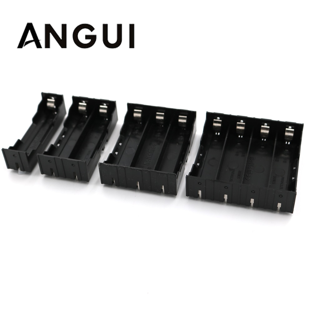 1/2/3/4 Section Battery Terminal Case Holder Storage Box For 18650 Rechargeable Batteries 3.7V DIY Connector Series parallel