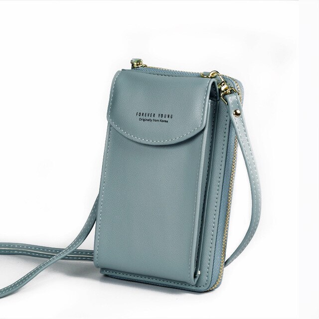 Pu Luxe Handtassen Vrouwen Tassen Voor Vrouw Dames Handtassen Vrouwen Crossbody Tassen Purse Clutch Telefoon Portemonnee Schouder tas: Sky Blue