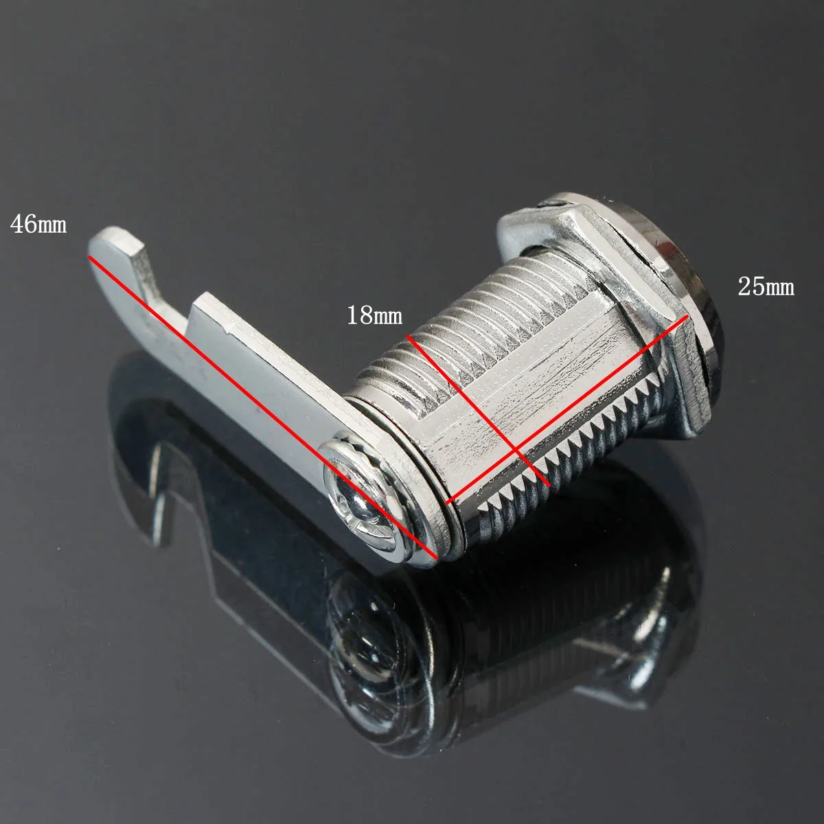 16/20/25/30mm Safe Cam Lock Pinball Arcade Machine Door Cabinet Toolbox Drawer + 2Key For Filing Mailbox Drawer Cupboard: Red