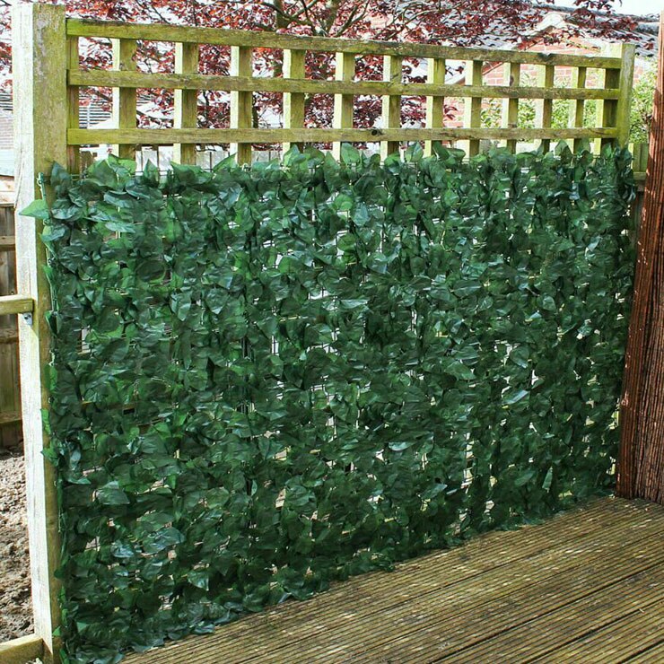✅Artificial Faux Ivy Leaf Privacy Fence Screen Garden Panels Outdoor Hedge