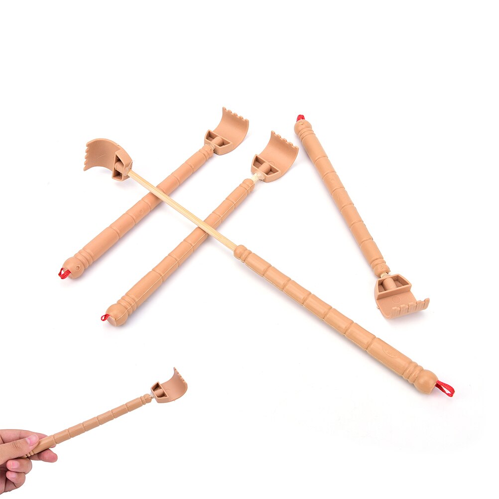 Roestvrijstalen praktische handige penclip rugkrabber telescopische krabmassageset berenklauw jeuk rugkrabber hackle massager