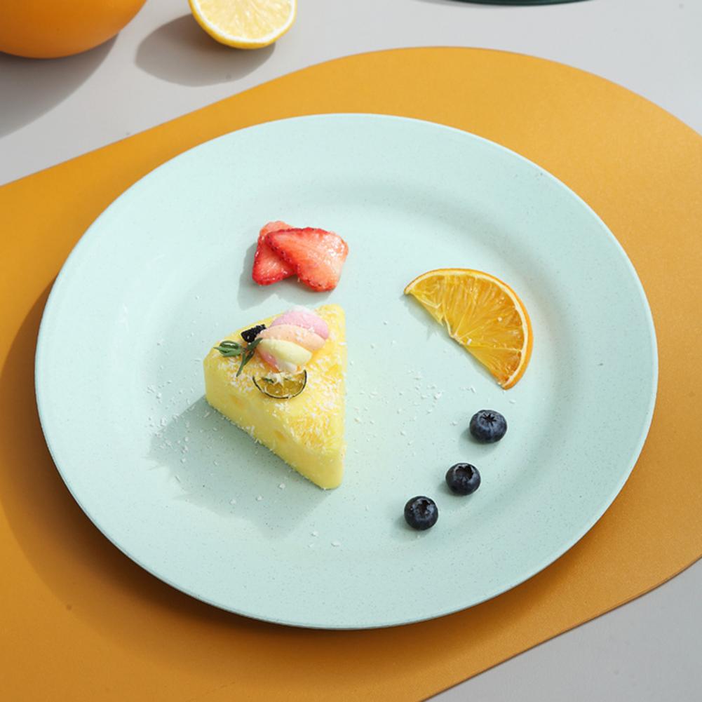Shockproof Anti-scratch Food Plate Plastic Practical Heat-resistant Dinner Plate for Home