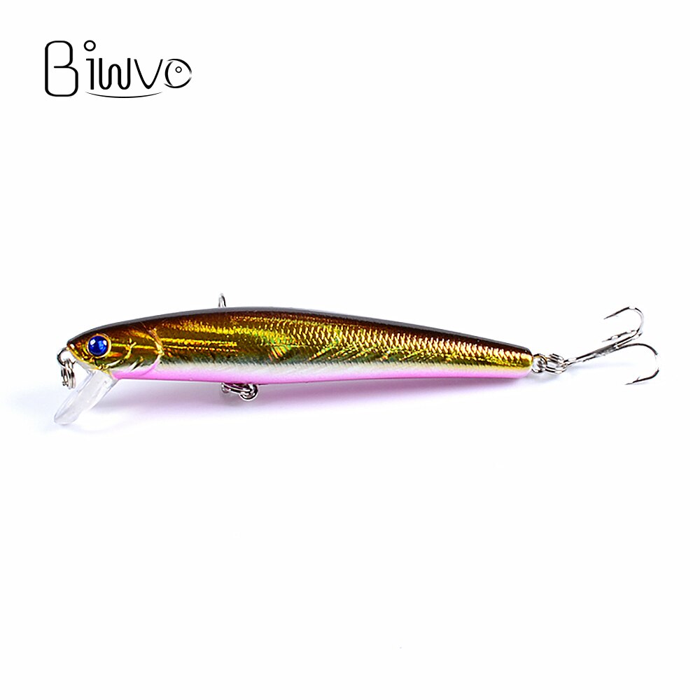 Biwvo Metalen Minnow Crankbaits 9.6cm Karper Vissen Lokt Goederen Voor Vissen Harde Lokken Aas Metal Jig Wobbler Voor Trollen shad
