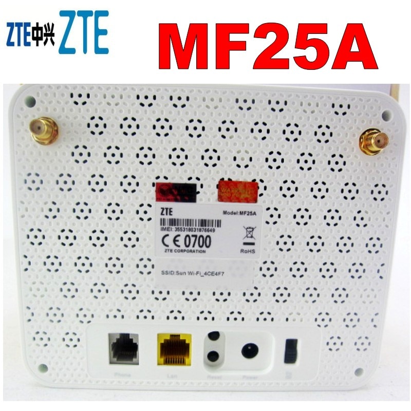 Zte  mf25a 3g router hspa + 21.6m krachtige 3g wifi router + simkaart + adsl (3 in één)