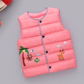 Chaleco para bebé niña, ropa para niño, chaleco acolchado de invierno, abrigo para niño pequeño, chaqueta, chaleco: Rosa / 6