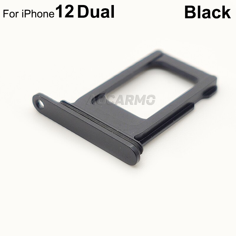 Aocarmo Dual Sim Lade Voor Iphone 12 Enkele Sim Card Slot Houder Vervanging Deel