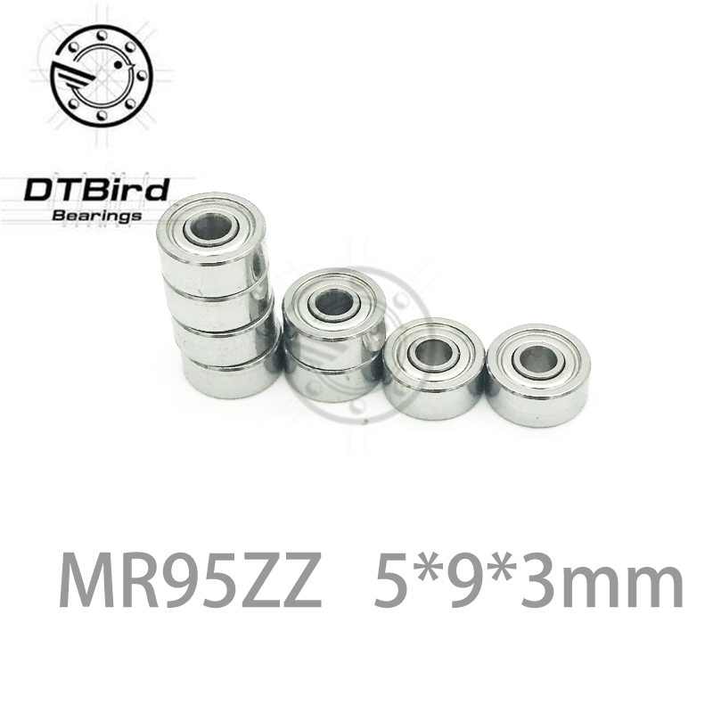 10 st  mr95zz lager 5 x 9 x 3 mm miniatyrkullager l -950zz mr95z mr95 zz mr952z 5*9*3mm