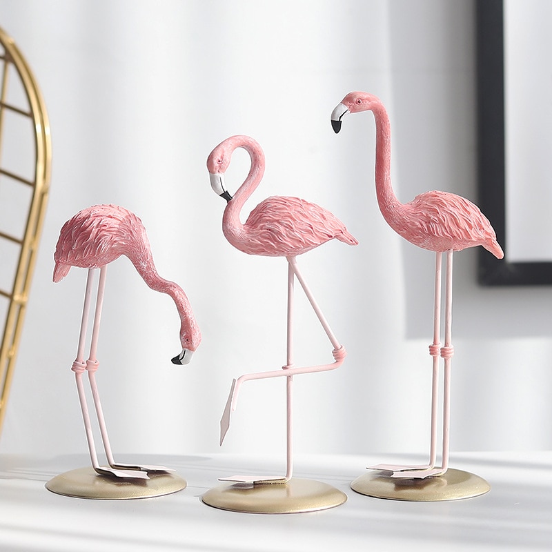 Harpiks flamingo nordisk stil værelse indretning flamingo skandinavisk indretning til pigeværelse flot harpiks flamingo indretning til værelse skrivebord