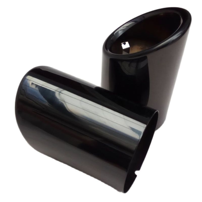 For Mazda CX8 CX 8 KG Accessoires Exhaust Tip Tail Pipe Muffler Metal: black